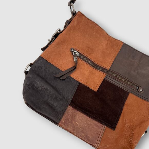 The Sak Leather Multicolor Boho Patchwork Shoulder Bag - Picture 7 of 8